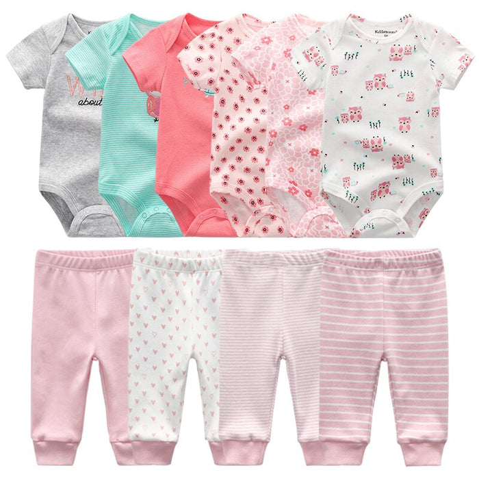 Newborn Baby Girl Clothes Set Bodysuits