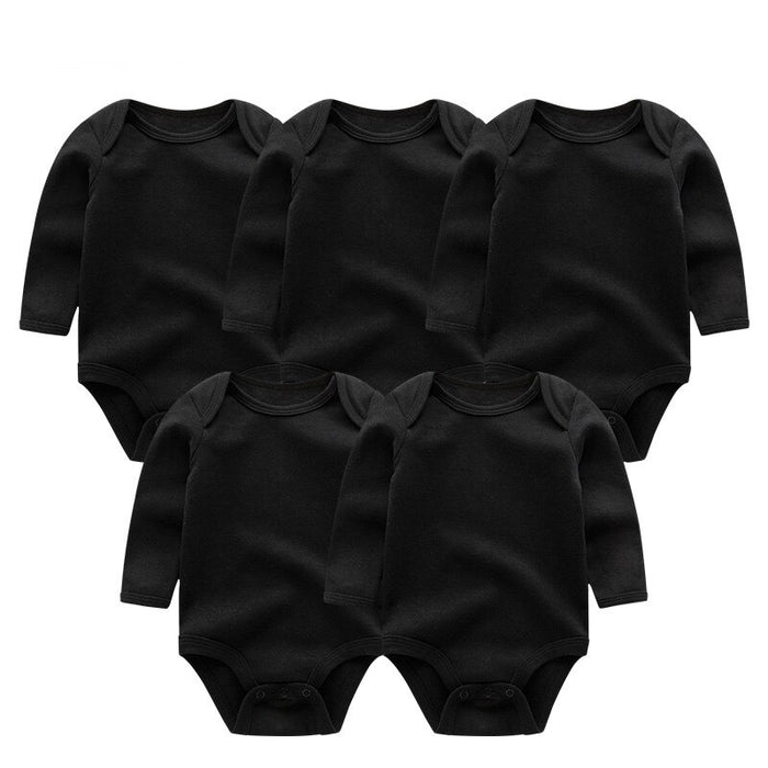 Solid Cotton Toddler Bodysuits And Sleepsuit Outfits