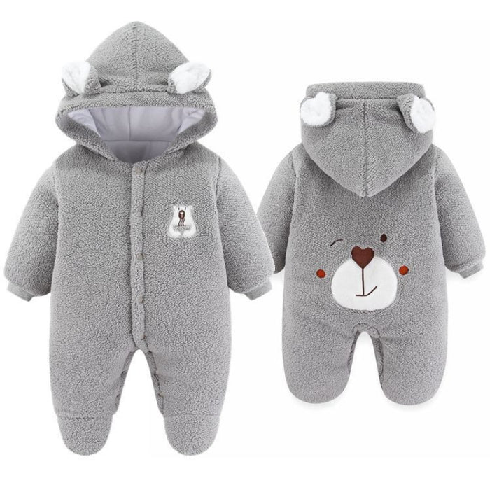 Bear Hooded Romper For Baby