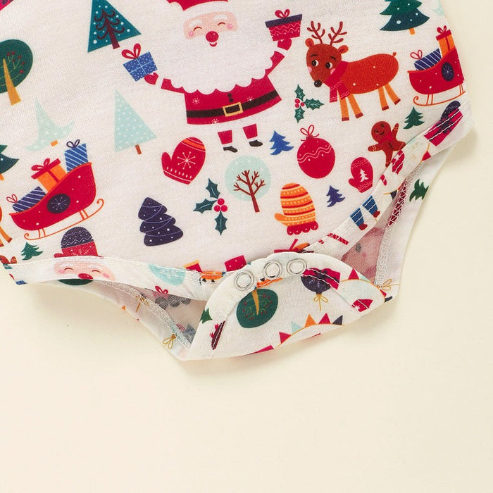 Baby Boy Christmas Clothes Bow Tie Jumpsuit Pants Socks Newborn Set