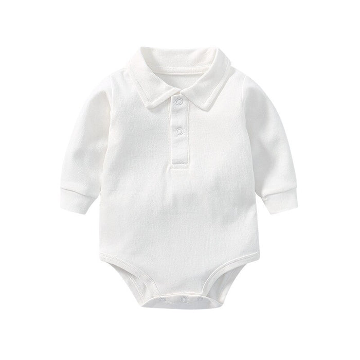 Solid Color Newborn Shirt Jumpsuit