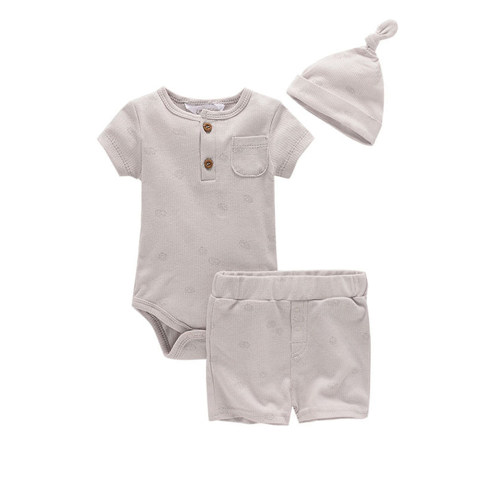 Summer Baby Boy And Girl Clothes Set Bodysuit