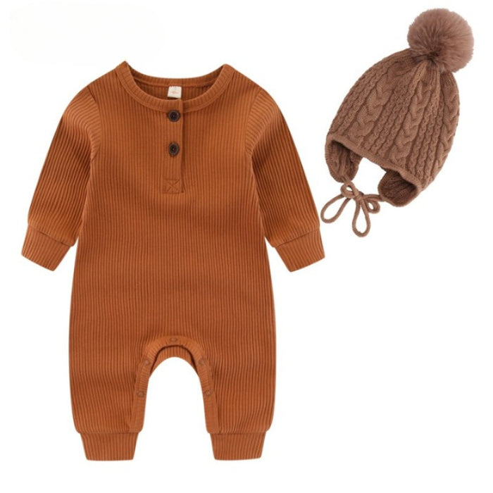 Winter Baby Knitted Romper