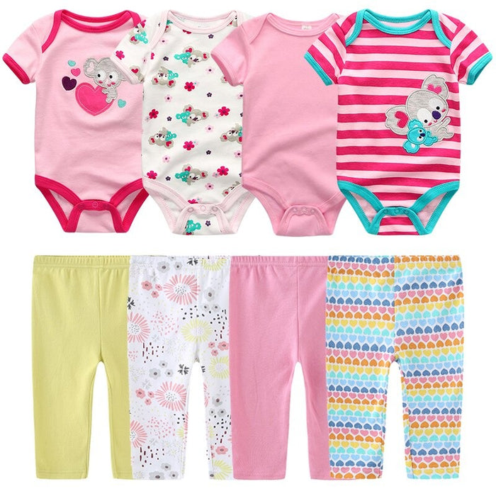 4Pcs Infant Toddler Clothes Set