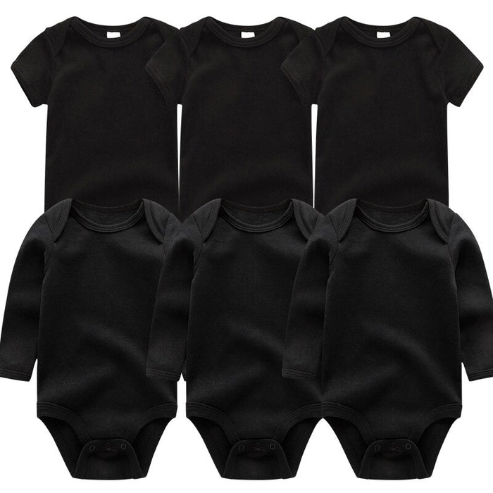 6Pcs Newborn Baby Rompers Bodysuit Set