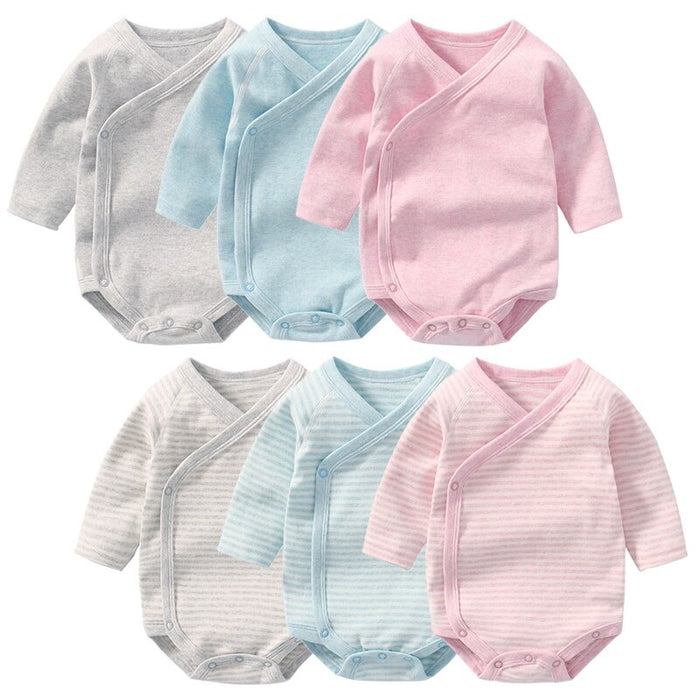 Stripe Long-Sleeved Jumpsuit For Infant