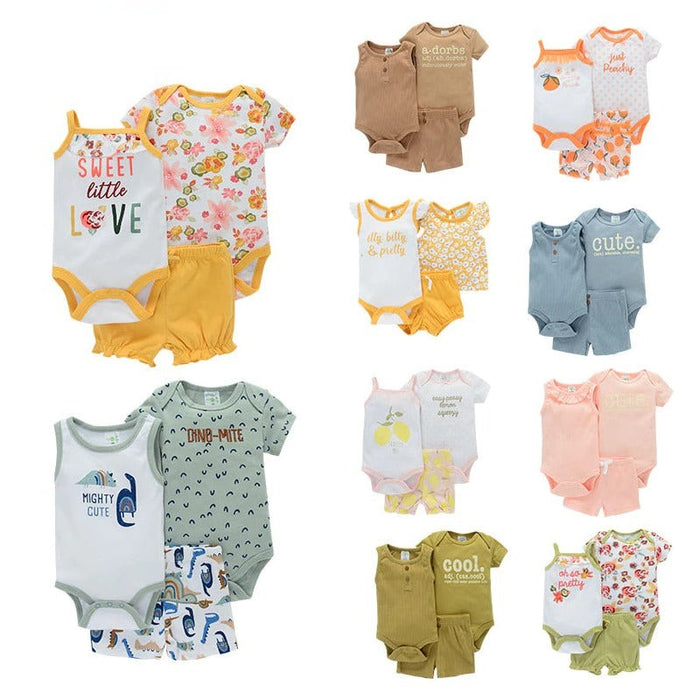 2Pcs Bodysuit And Pants Outfit Set