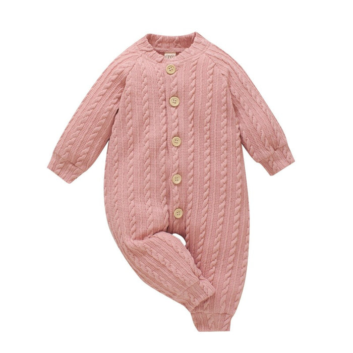 Winter Baby Knitted Romper Set