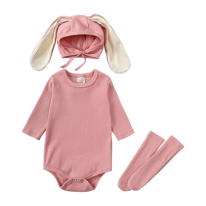 Long Sleeved Bunny Shaped Jumpsuit