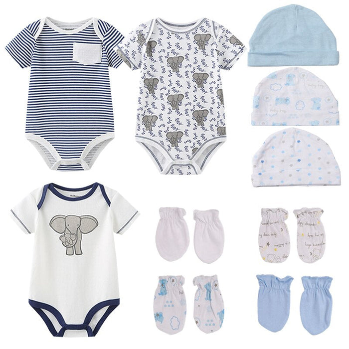 3Pcs Infant Summer Soft Bodysuits Outfits