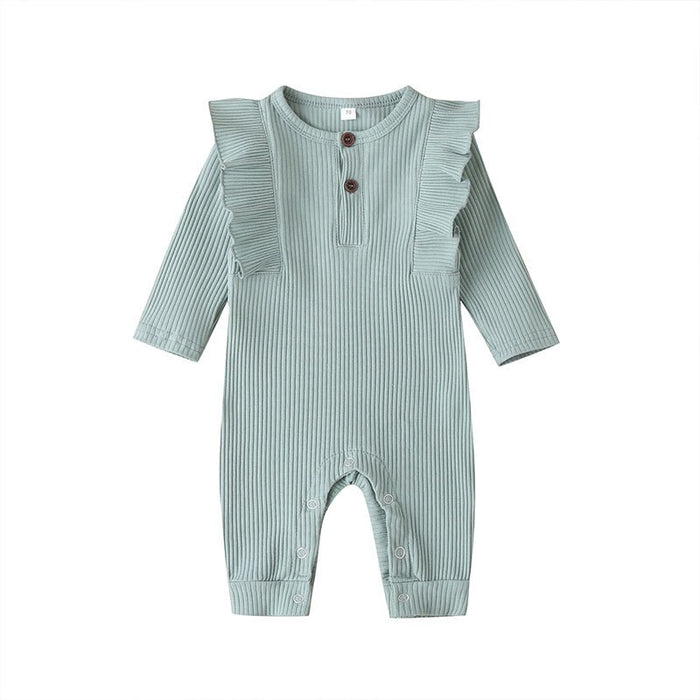 Baby Girl Fall Knitted Romper Bodysuit