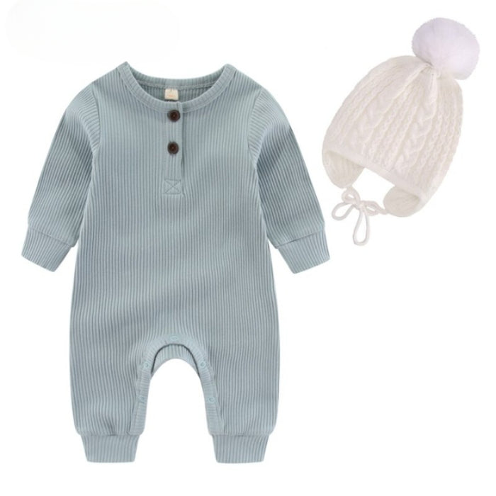 Winter Baby Knitted Romper