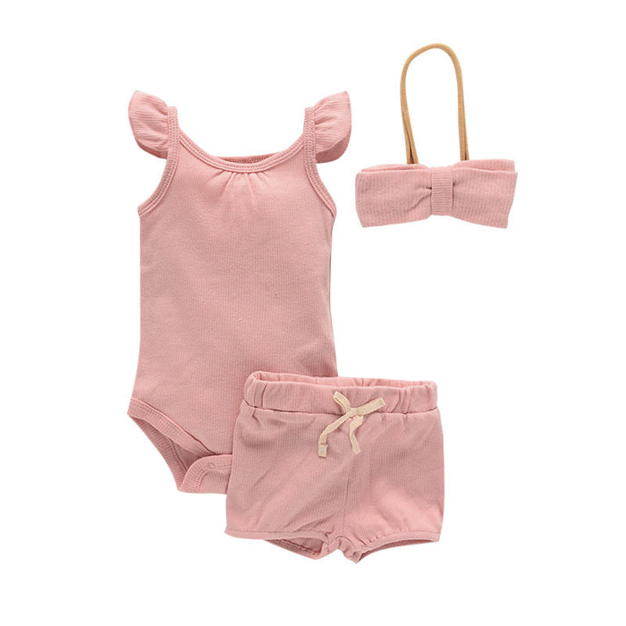 Summer Baby Boy And Girl Clothes Set Bodysuit