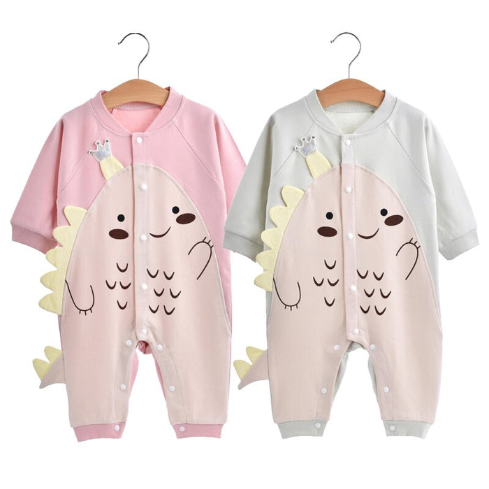 Cartoon Dinosaur Rompers For Baby Boys & Girls