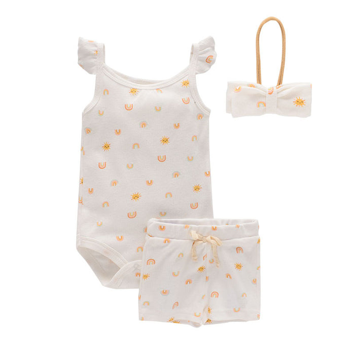 Summer Baby Boy And Girl Clothes Set Bodysuit