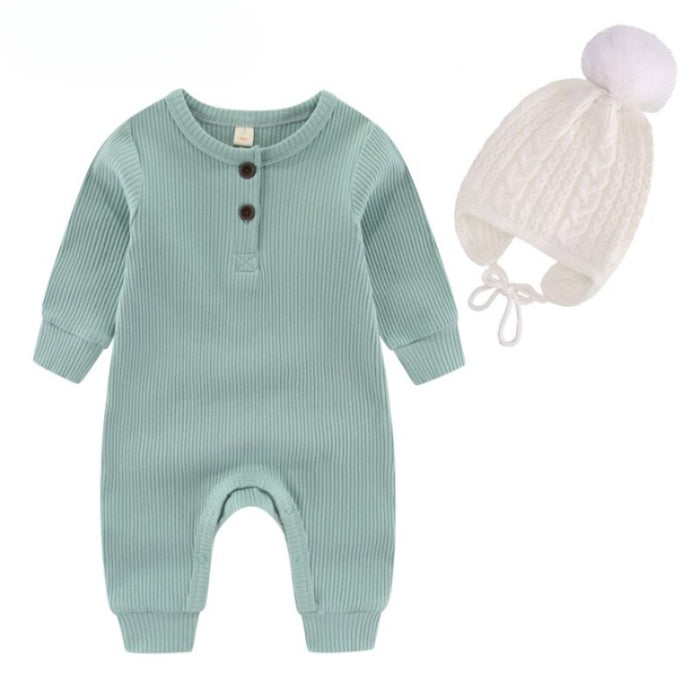 Winter Baby Knitted Romper