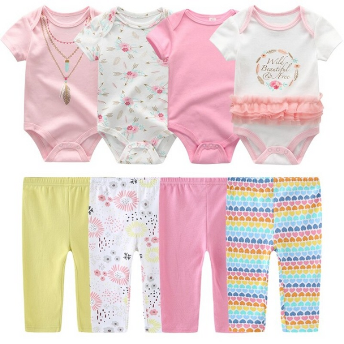 4Pcs Infant Toddler Clothes Set