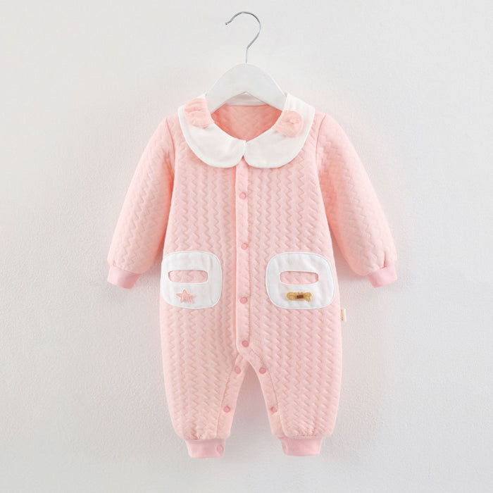 Winter Thick Long Sleeve Romper For Toddlers