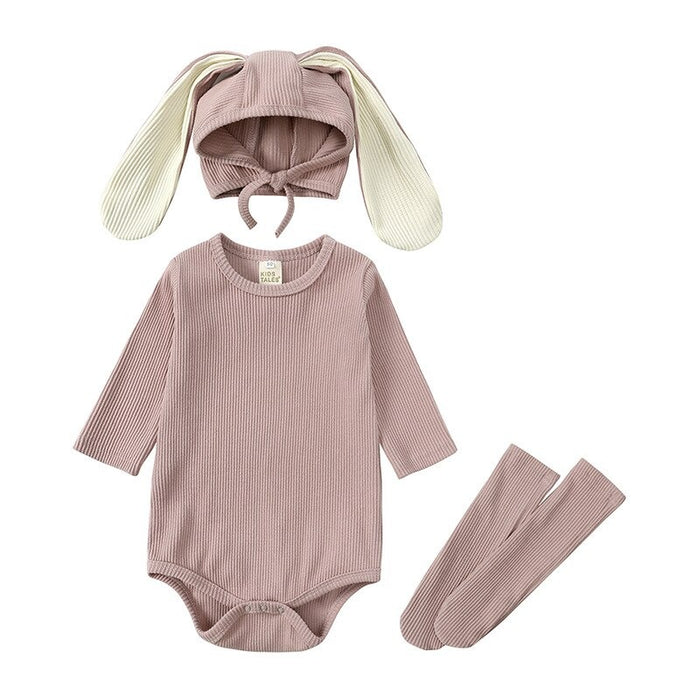 Long Sleeved Bunny Shaped Jumpsuit