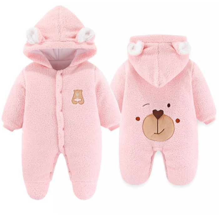 Bear Hooded Romper For Baby