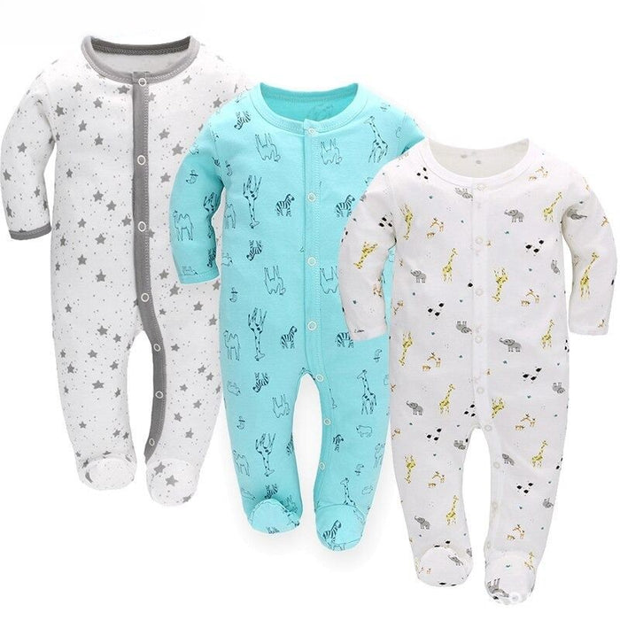 Pure Cotton Long Sleeve Baby Bodysuits