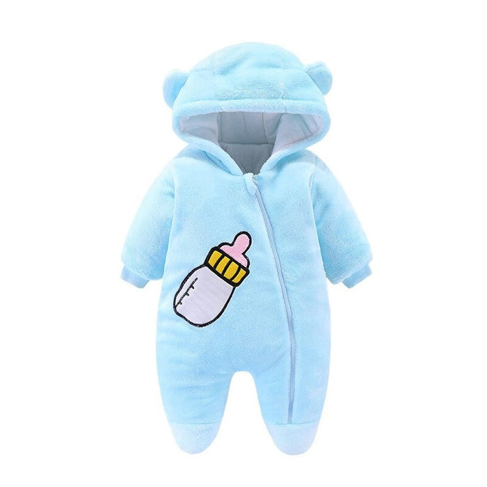 Winter Warm Suits Hooded Rompers