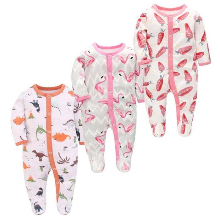 3Pcs Infant Rompers Clothes Set