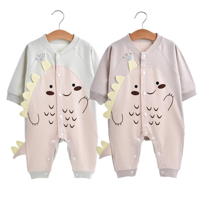 Cartoon Dinosaur Rompers For Baby Boys & Girls