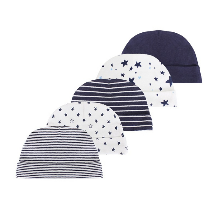 5Pcs Of Newborn Baby Pure Cotton Hats