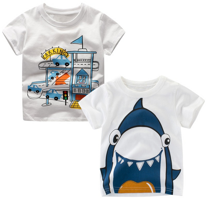 Kids Short Sleeve Printed T-Shirt Sets