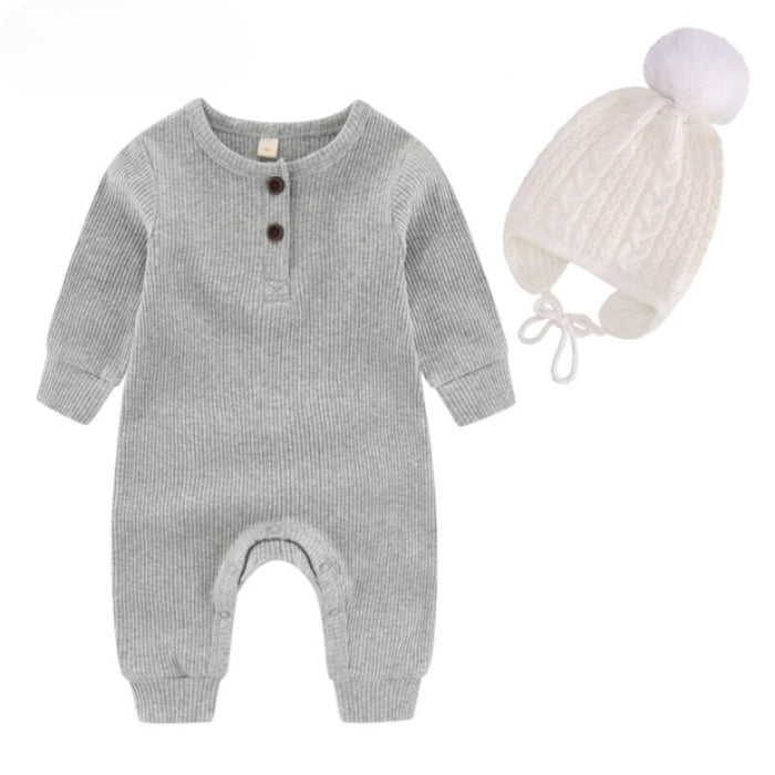 Winter Baby Knitted Romper