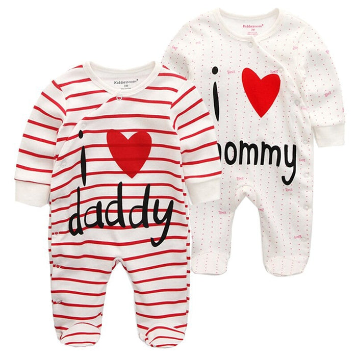 2Pcs Multi Color Toddler Jumpsuits