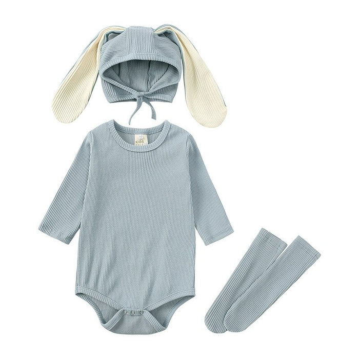 Long Sleeved Bunny Shaped Jumpsuit