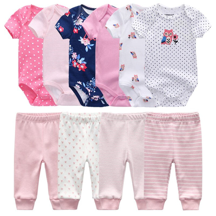 Newborn Baby Girl Clothes Set Bodysuits