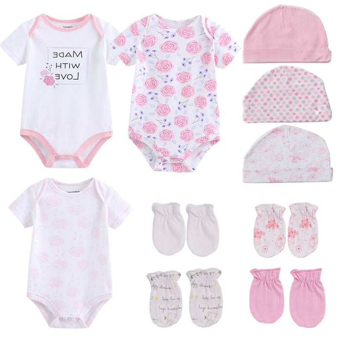 Newborn Baby Girl Clothes Set Bodysuit