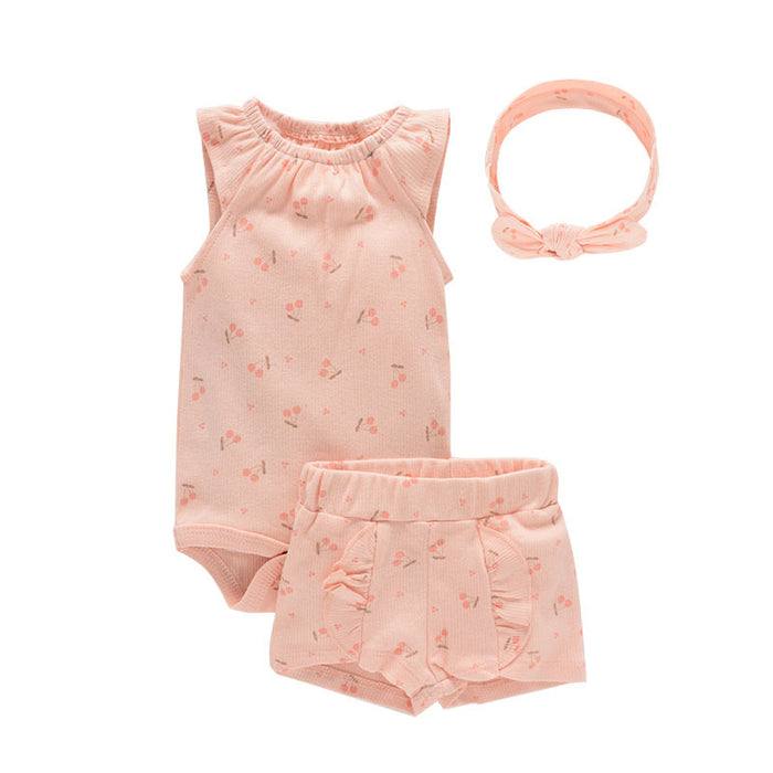 Summer Baby Boy And Girl Clothes Set Bodysuit