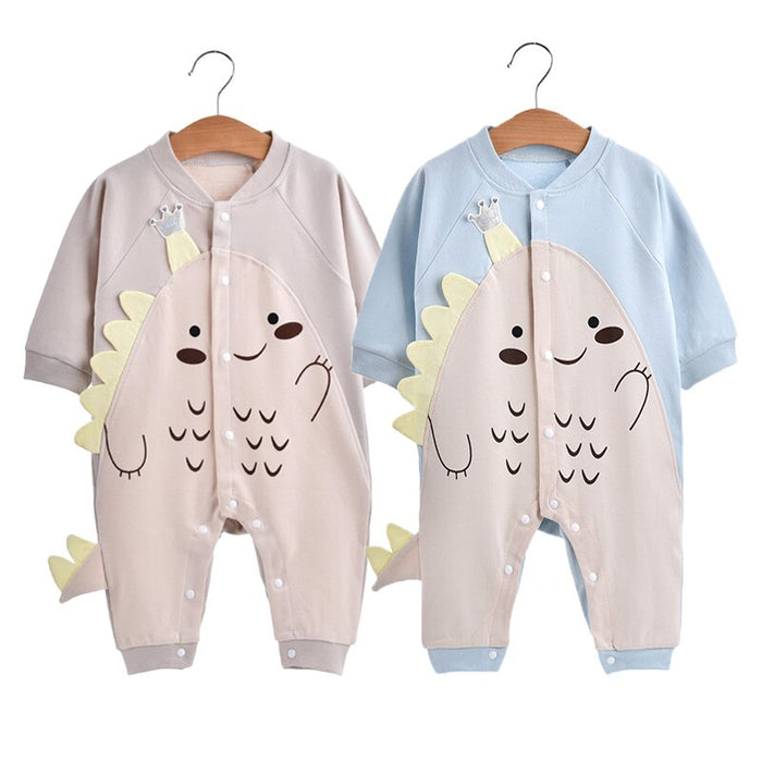 Cartoon Dinosaur Rompers For Baby Boys & Girls