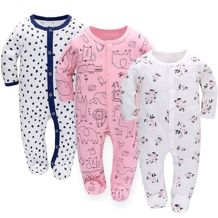 Newborn Baby 3pcs Rompers Clothes Set