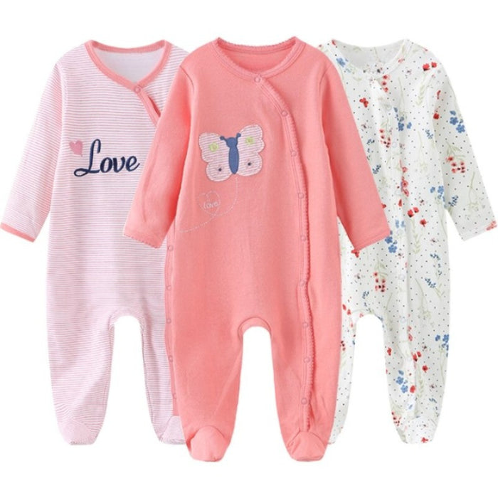 3Pcs Infant Rompers Clothes Set