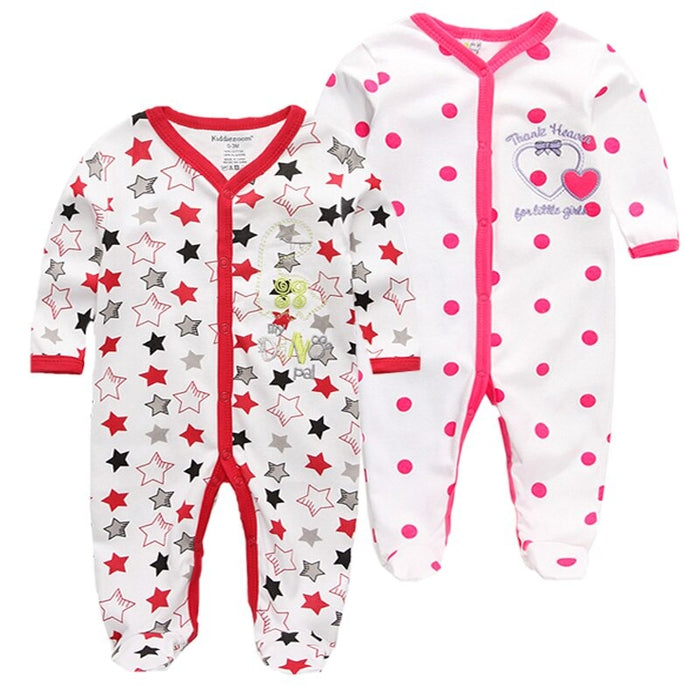 3Pcs Multi Color Toddler Jumpsuits