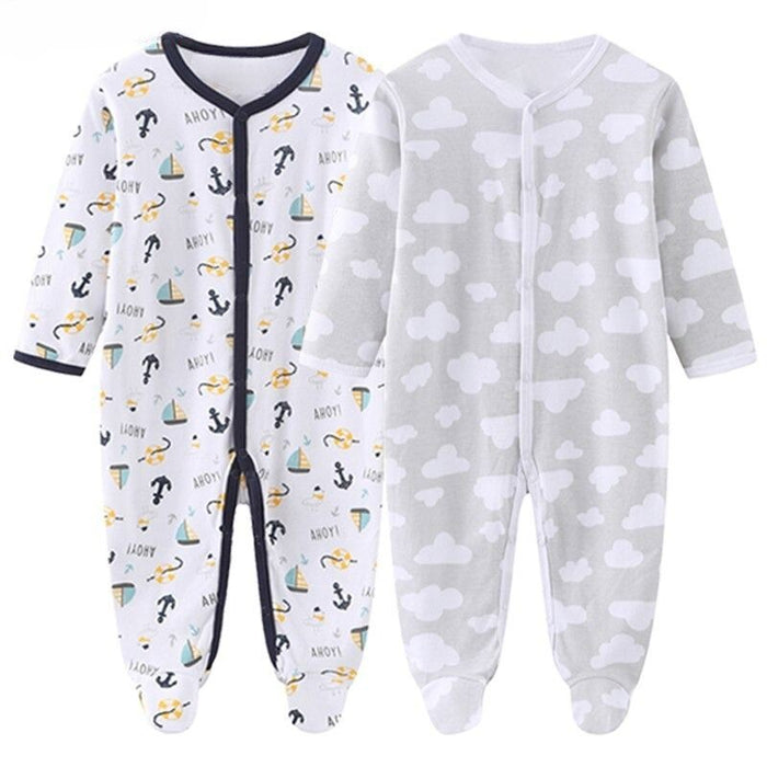 Long Sleeve Pure Cotton Baby Bodysuits