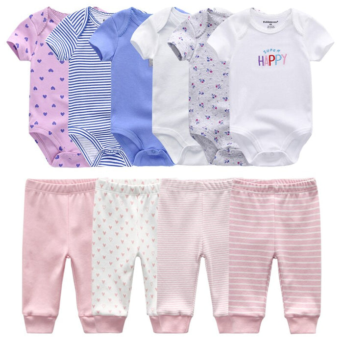 Newborn Baby Girl Clothes Set Bodysuits