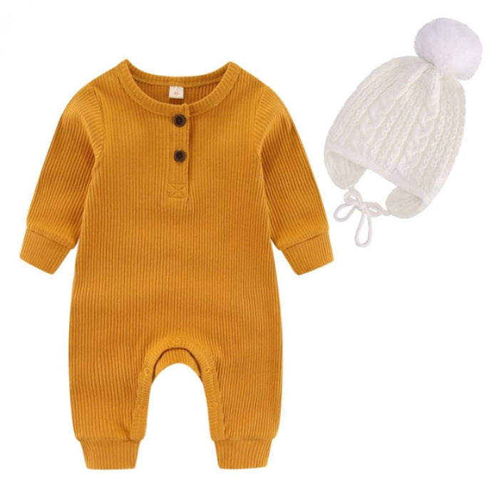 Winter Baby Knitted Romper