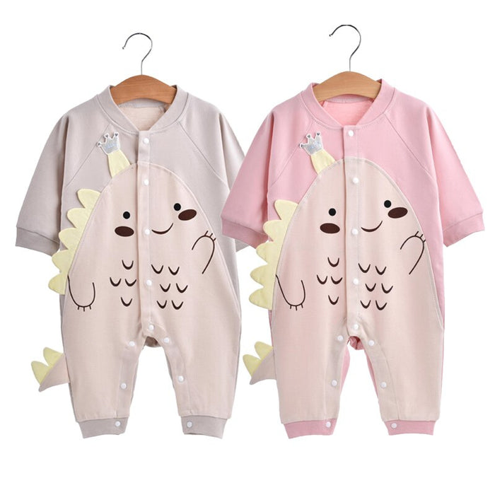 Cartoon Dinosaur Rompers For Baby Boys & Girls