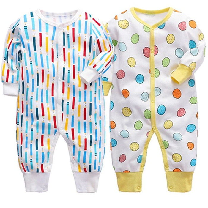 Pajamas Bodysuit Sets With Long Sleeves For Babies