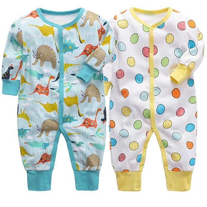 Pajamas Bodysuit Sets With Long Sleeves For Babies