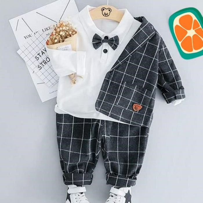 Autumn Small Suit with Bowtie for Baby Boys