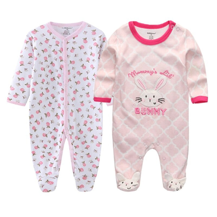 2 Pcs Long Sleeve Baby Sleeper Romper