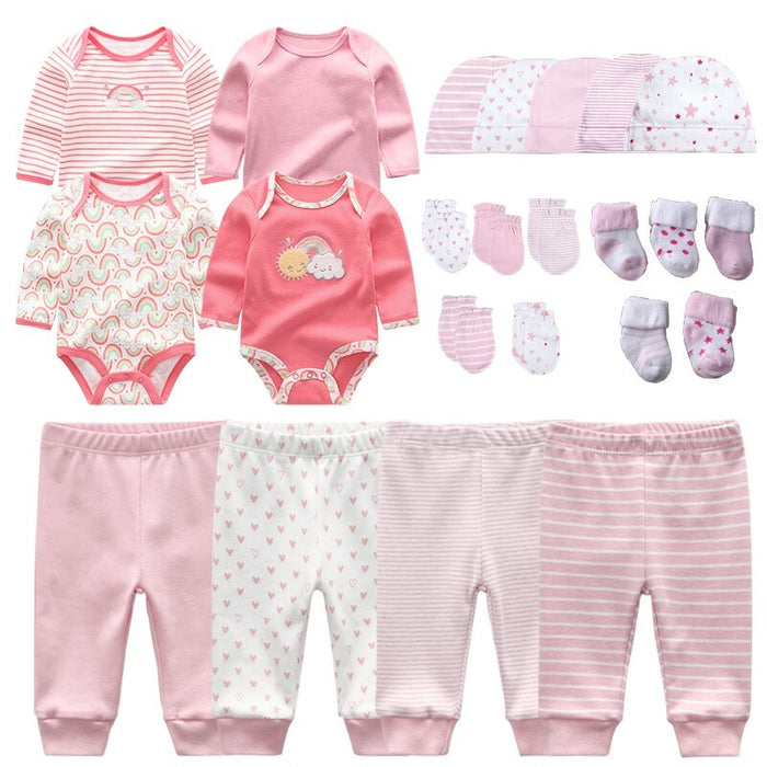 23 Pcs Newborn Bodysuits Clothes Set