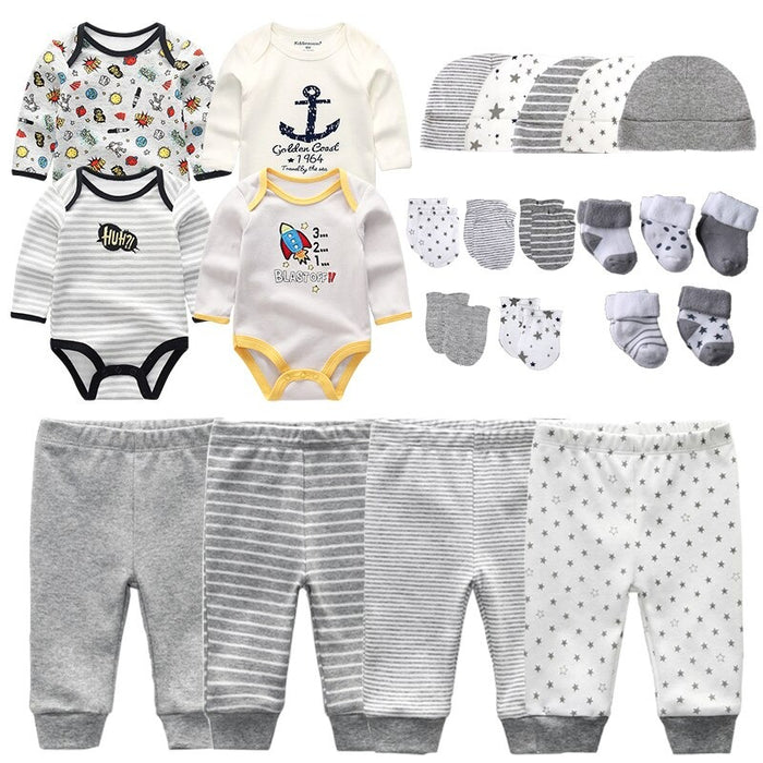 23 Pcs Newborn Bodysuits Clothes Set